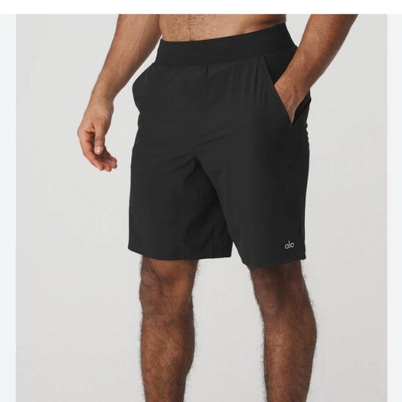Alo Men's Repetition Shorts 7" Black - Picture 1 of 7